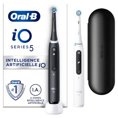 ORAL B Brosse &agrave; dents &eacute;lectrique ORAL-B IO5 duo matt black
