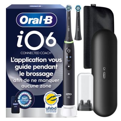 ORAL B Brosse &agrave; dents &eacute;lectrique  iO6 Series Black Lava Luxe Edition