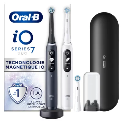 ORAL B Brosse &agrave; dents &eacute;lectrique ORAL-B IO7 serie s duo black white