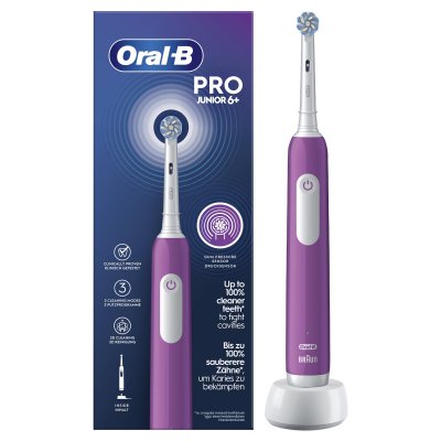 ORAL B Brosse &agrave; dents &eacute;lectrique  Pro 1 Junior Violet 6 Ans Et Plus