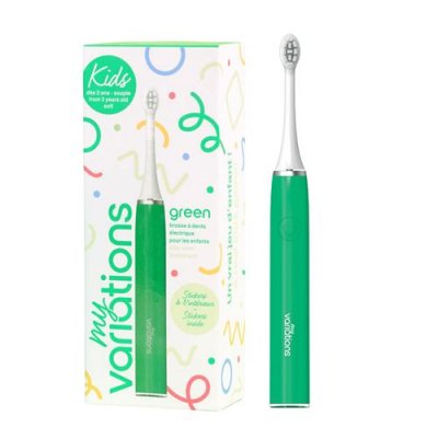 MY VARIATIONS Brosse &agrave; dents &eacute;lectrique sonique  MV KIDS Vert 