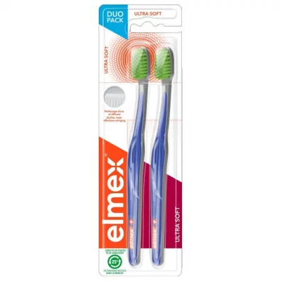 ELMEX Brosse &Agrave; Dents Ultra Soft Lot De 2