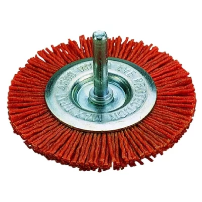WOLFCRAFT Brosse &agrave; disque en nylon, 1/4 axe hexagonal &oslash;75x10mm 1500000 