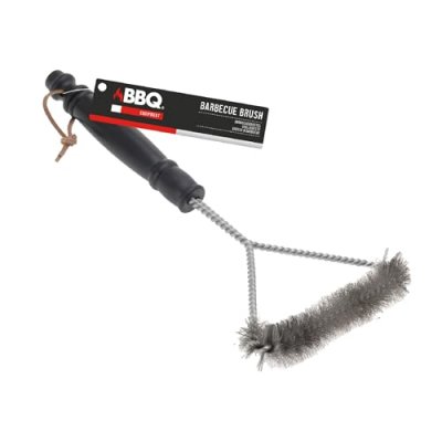 NO LABEL Brosse barbecue triangle - En m&eacute;tal - 18X4X34 cm