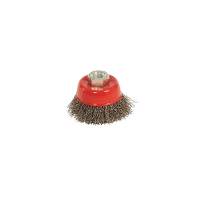 GENERIQUE Brosse Boisseau &Agrave; Fils D' Acier Ondul&eacute;s 65 Mm Silverline 721676