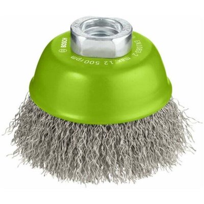 BOSCH Brosse boisseau, inoxydable 75 mm, 0,3 mm, 12500 U/ min, 14 1pc