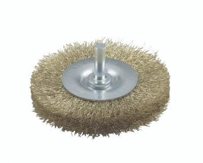 BOSCH Brosse circulaire &agrave; fils ondul&eacute;s, laitonn&eacute;, &Oslash; 75 mm 6 mm