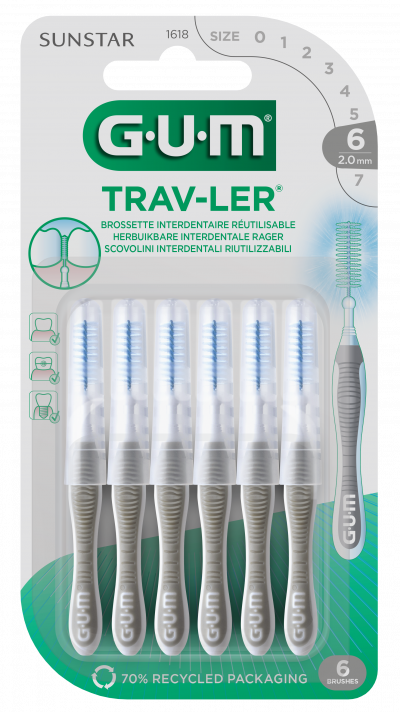 GUM Brosse Conique &reg; 1618 2mm 6pcs