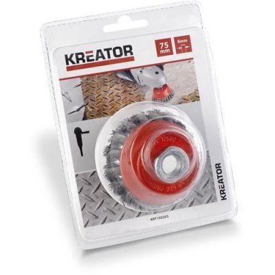 GENERIQUE Brosse M&eacute;tallique Rotative Soucoupe &Oslash; 75 Mm Fils Torsad&eacute;s En Acier Pour Meuleuse