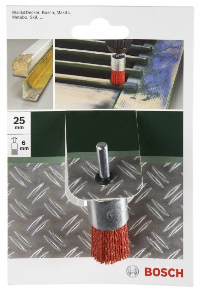 BOSCH ACCESSORIES Brosse PINCEAU A FILS EN NYLON, SIC , &Oslash; 22 mm 6 mm