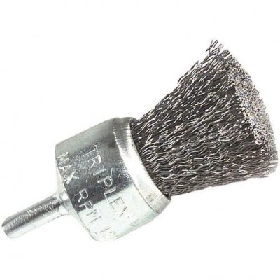 TIVOLY Brosse pinceau  fil en acier ondul&eacute; &Oslash;28mm