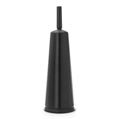 BRABANTIA Brosse WC et support  ReNew en m&eacute;tal coloris noir mat