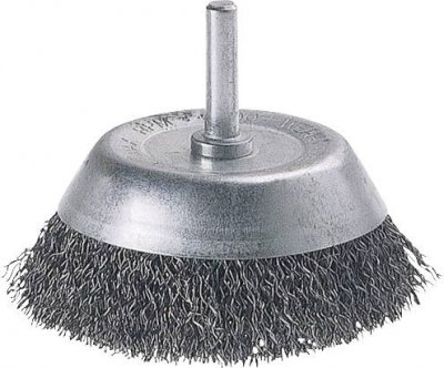 WOLFCRAFT Brosse  m&eacute;tallique soucoupe diam&egrave;tre 75 mm 6005500135