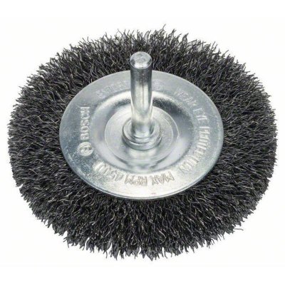 BOSCH Brosses circulaires 75 mm, 0,2 mm, 4500 U/ min, 10 mm 1pc