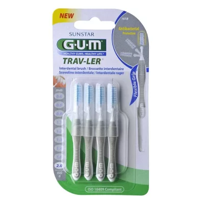 GUM Brossette Interdentaire  Trav-ler Sunstar - Le Paquet De 4 Pi&egrave;ces