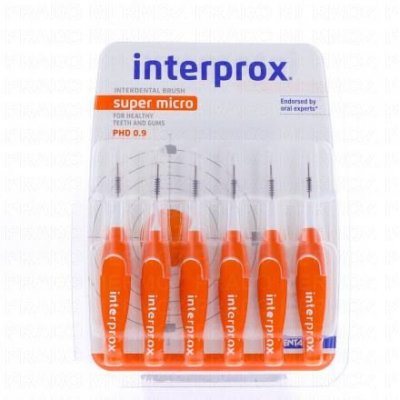 INTERPROX Brossettes Interdentaires 0,7mm Supermicro X6 