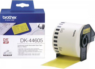 BROTHER   dk-44605 ruban continu, d&eacute;tachable noir