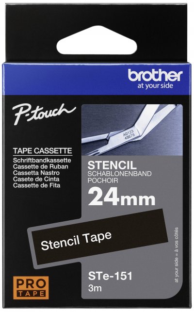 BROTHER   ste151 24mm stenciltape noir