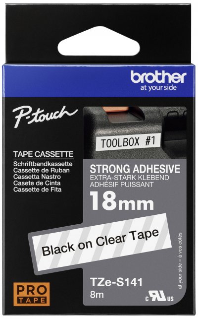 BROTHER   tze-tape tze-s141 ruban extra solide, noir