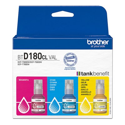 BROTHER  BTD180CLVAL - 3-couleurs - Cartouche d'encre - Multipack