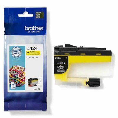BROTHER  Cartouche Encre Lc424y One Size Yellow