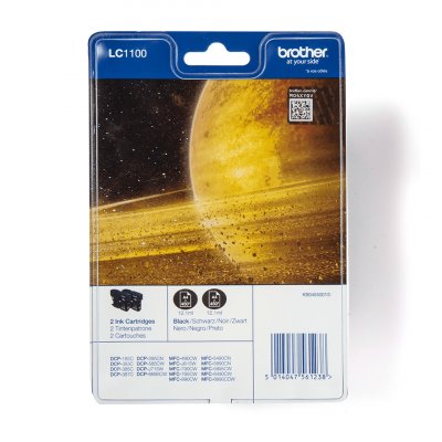 BROTHER  - cartouche lc1100bkbp2 noir