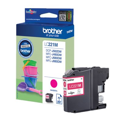 BROTHER  cartouche lc221m - magenta