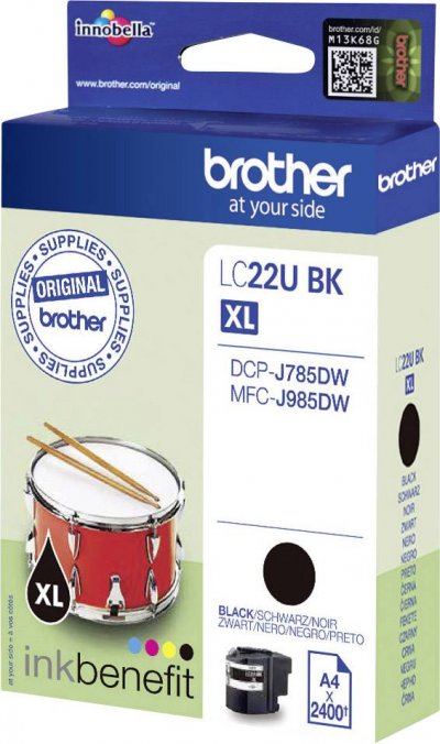 BROTHER  Cartouche Lc22ubk - Noir