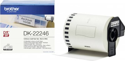 BROTHER  DK-22246 ruban d'&eacute;tiquette Noir sur blanc