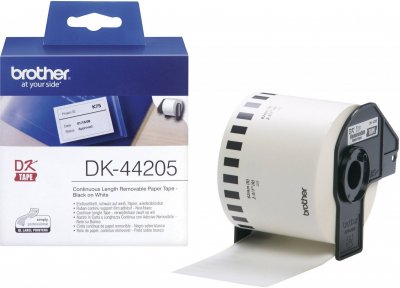BROTHER  Etiquettes Blanc Original DK-44205