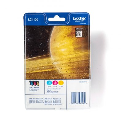 BROTHER  lc-1100 cartouche d'encre d'origine cyan/magenta/jaune