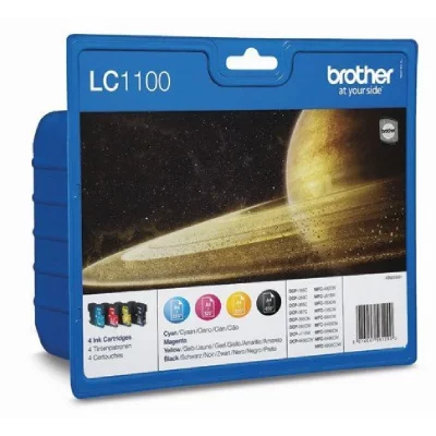 BROTHER  LC-1100 Noir + 3 couleurs