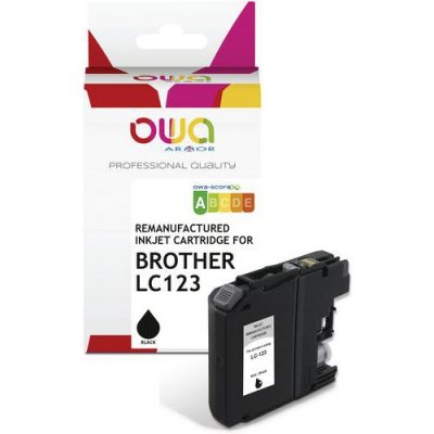 OWA Brother Lc123 Cartouche D'encre Remanufactur&eacute;e Noir