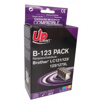 UPRINT Brother Lc123 Cupcake Pack De 4 Cartouches Compatibles B-123 Upprint