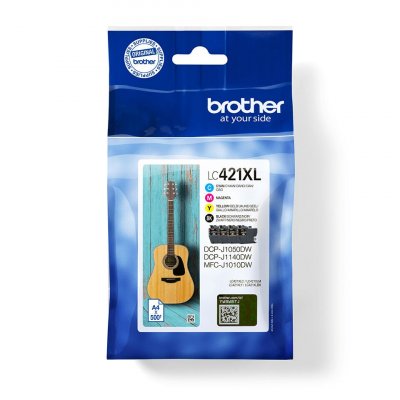 BROTHER  LC421XLVALDR cartouche d'encre 4 pi&egrave;ce(s) Original Noir, Cyan, Magenta, Jaune