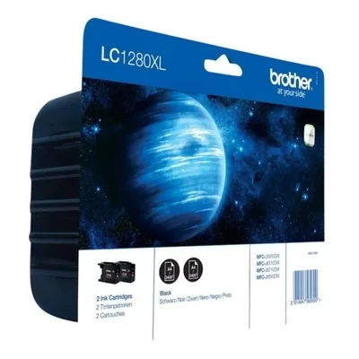 BROTHER  Pack de 2 cartouche Lc1280XLBK - Noir