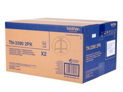 BROTHER  Pack de 2 Toner Tn3390TWIN - Noir