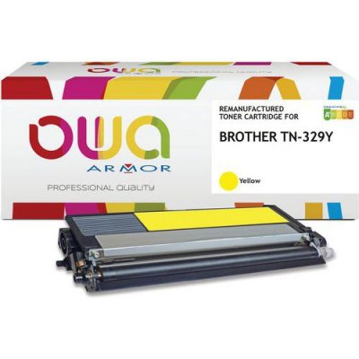 OWA Brother Tn-329y Toner Remanufactur&eacute; Haute Capacit&eacute; Jaune
