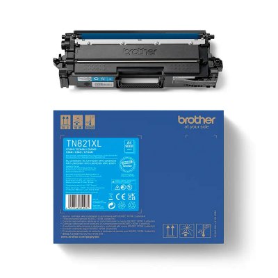 BROTHER  TN-821XLC - Tr&egrave;s Haut Rendement - cyan - original - cartouche de toner 