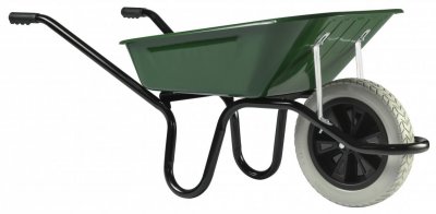 HAEMMERLIN Brouette Aktic premium galva 100 avec roue increvable - Kaki