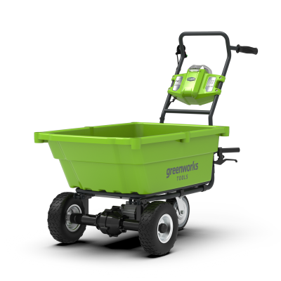 GREENWORKS Brouette autotract&eacute;e Tools 40V - sans batterie ni chargeur - G40GC