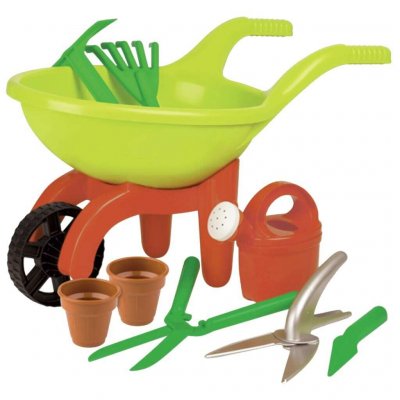 SIMBA Brouette de jardin pour enfant - avec les outils du jardinier !
