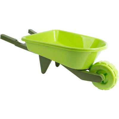ESSCHERT DESIGN Brouette enfant en plastique vert bi-ton - 65,8 x 28,4 x 19,5 cm