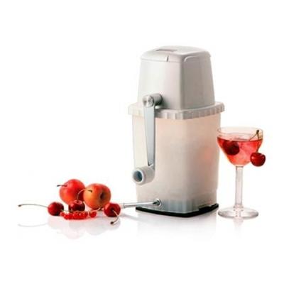 TELLIER Broyeur &agrave; glace manuel avec ventouse blanc H26,5 x l12 x L18,5 cm