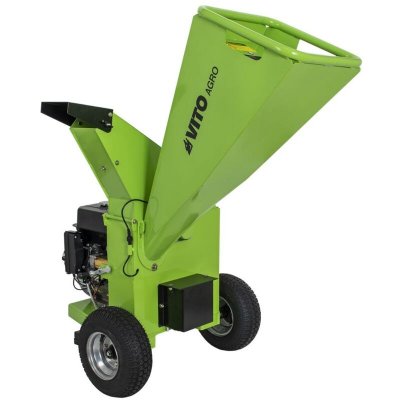 VITO Broyeur de v&eacute;g&eacute;taux thermique 7CV 2 Lames de broyage Branches &Oslash; 7Cm  