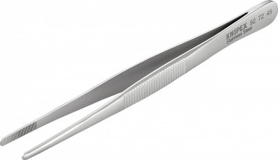 KNIPEX Brucelle De 145mm Droite - Pointes Rondes - Acier Inox Antimagn&eacute;tique