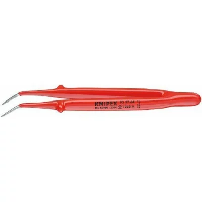 KNIPEX Brucelle De 150mm Coud&eacute;e 45&deg; - Isol&eacute;e 1000v - Pointue - Acier Chrom&eacute;