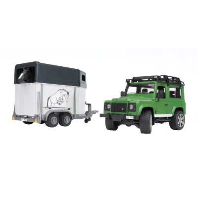 BRUDER  - land rover + van + cheval