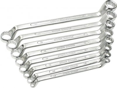 BRUDER MANNESMANN Br&uuml;der Mannesmann - 140-08DIN set de cl&eacute;s polygonales 8 pi&egrave;ces 6-22 mm
