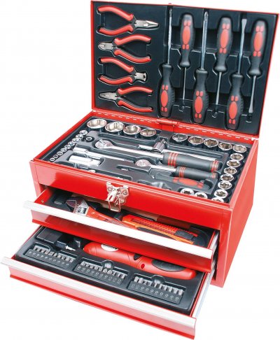 BRUDER MANNESMANN Br&uuml;der mannesmann ensemble d'outils 155 pi&egrave;ces 29066 408581